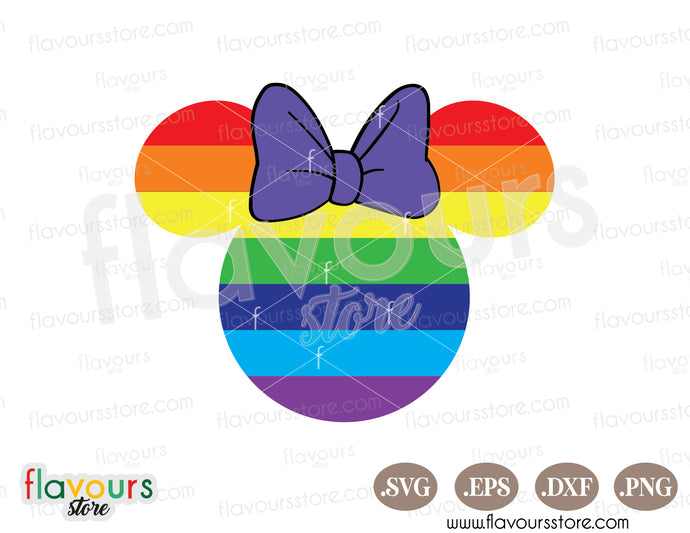 Minnie Pride Ears SVG Vector