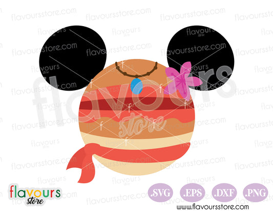 Moana Minnie Head Ears SVG