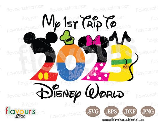 My First Trip to Walt Disney World SVG Cut Files, Disney Club