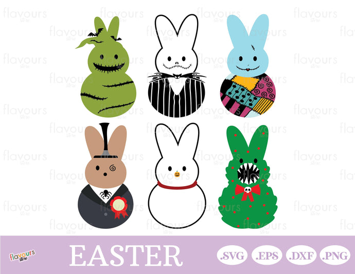 Nightmare Before Christmas Peeps, Easter Peeps - SVG Cut Files - FlavoursStore