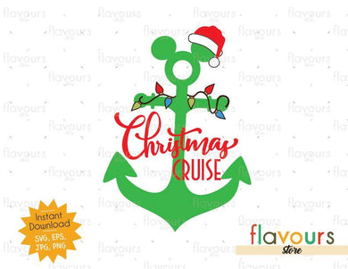 Mickey Anchor Christmas Lights - SVG Cut File - FlavoursStore