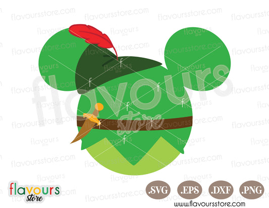 Peter Pan Ears, Neverland SVG File