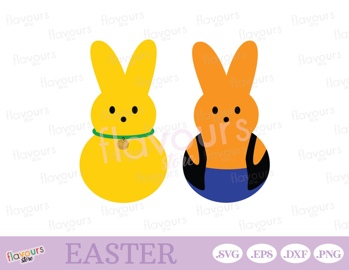 Goofy and Pluto Bunny Peeps, Easter Peeps - SVG Cut Files - FlavoursStore