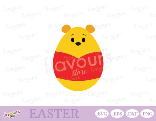 Pooh Easter Egg, Disney Easter - SVG Cut Files - FlavoursStore