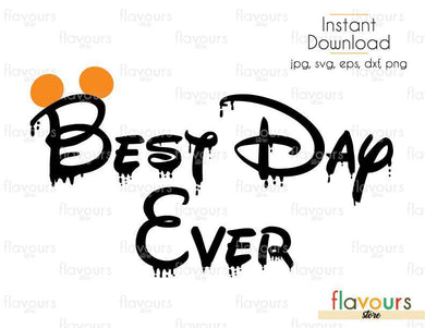 Best Day Ever Halloween Mickey Ears - SVG Cut File - FlavoursStore