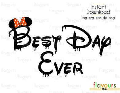 Best Day Ever Halloween Minnie Ears - SVG Cut File - FlavoursStore