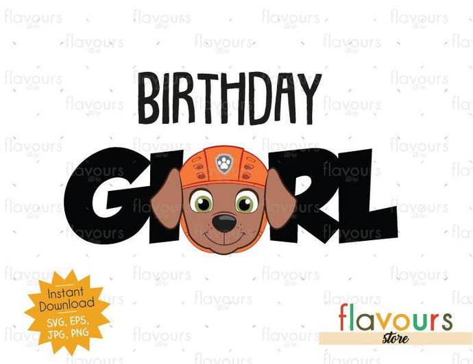 Birthday Girl - Zuma - Paw Patrol - Instant Download - SVG FILES - FlavoursStore
