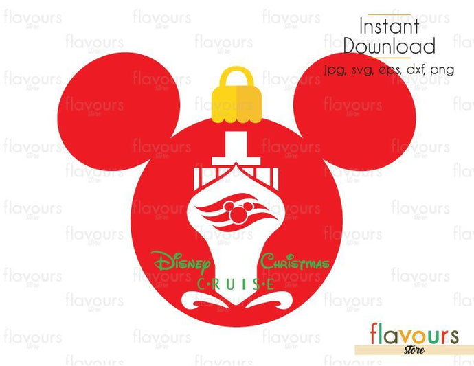 Disney Christmas Cruise Ball - SVG Cut File - FlavoursStore