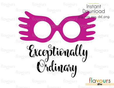 Exceptionally Ordinary - Luna - Harry Potter - SVG Cut files - FlavoursStore