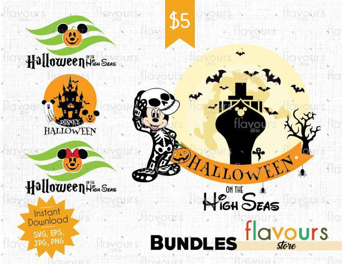 Halloween On The High Seas Bundle - Disney Halloween - SVG Cut File - FlavoursStore