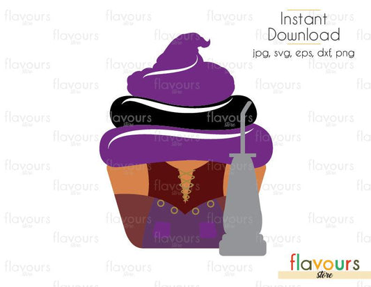 Mary Sanderson Cupcake - Sanderson Sisters - SVG Cut File - FlavoursStore