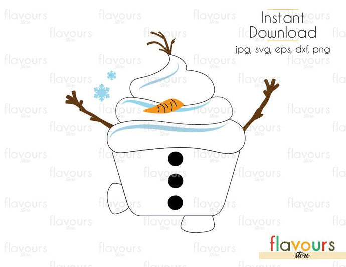 Olaf -Frozen - Cuttable Design Files (Svg, Eps, Dxf, Png, Jpg) For Silhouette and Cricut - FlavoursStore