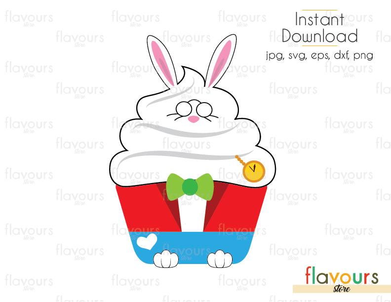 White Rabbit - Alice In Wonderland - Cuttable Design Files (Svg, Eps, Dxf, Png, Jpg) For Silhouette and Cricut - FlavoursStore