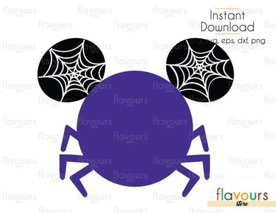 Mickey Spider - Cuttable Design Files (Svg, Eps, Dxf, Png, Jpg) For Silhouette and Cricut - FlavoursStore