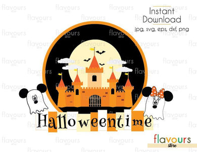 Halloweentime - Cuttable Design Files (Svg, Eps, Dxf, Png, Jpg) For Silhouette and Cricut - FlavoursStore