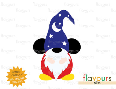 Sorcerer Gnome - Mickey Ears - SVG Cut File - FlavoursStore