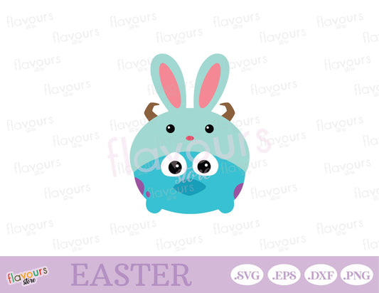 Sulley Tsum Tsum Easter, Disney Easter - SVG Cut Files - FlavoursStore