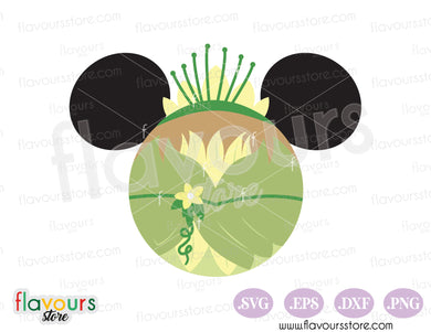 Tiana Mickey Head Ears Minnie SVG