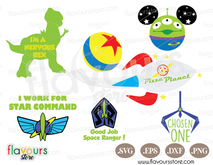 Toy Story Bundle SVG Cut File for Silhouette and Cricut