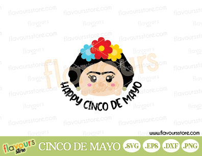 Tsum-Tsum-Frida-Khalo-SVG-Disney-Cinco-Mayo