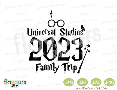 Universal Studios 2023 Family Trip SVG