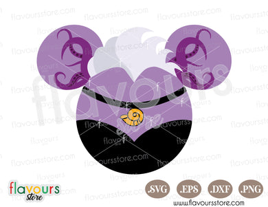 Ursula Ears, Disney Villains SVG Cut File