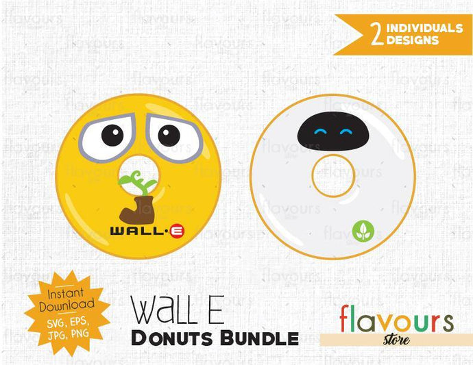 Wall E Donuts Bundle - Instant Download - SVG Cut File - FlavoursStore