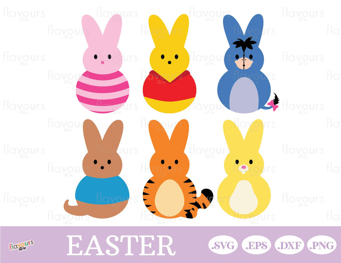 Winnie Pooh Peeps, Easter Peeps - SVG Cut Files - FlavoursStore