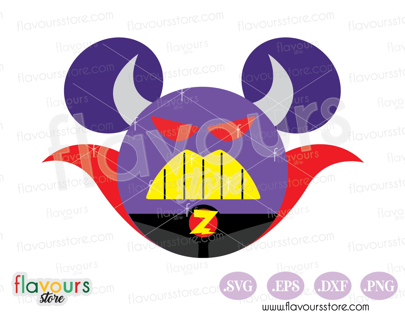 Zurg Mickey Head Ears SVG