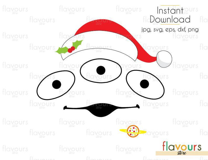 Alien Christmas Hat - Toy Story - Cuttable Design Files (Svg, Eps, Dxf, Png, Jpg) For Silhouette and Cricut - FlavoursStore