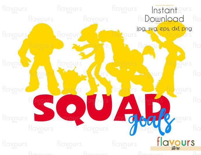 Toy Story Squad - Toy Story - Cuttable Design Files (Svg, Eps, Dxf, Png, Jpg) For Silhouette and Cricut - FlavoursStore