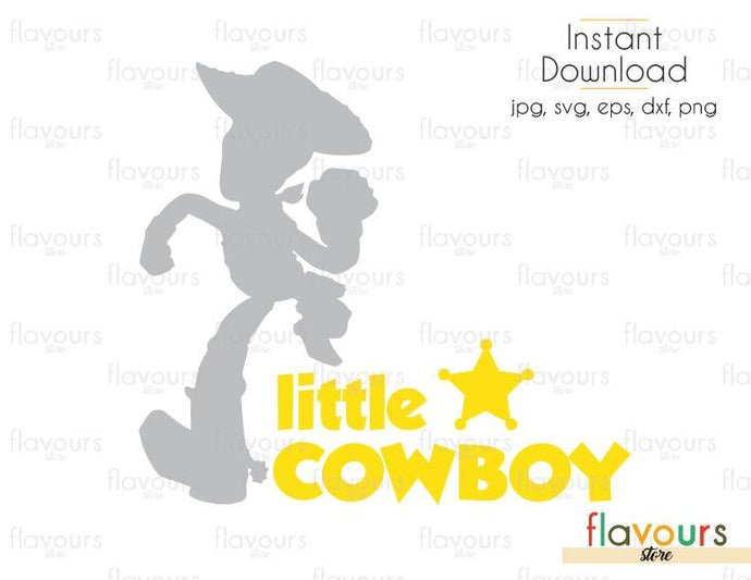 Little Cowboy Woody - Toy Story - Cuttable Design Files (Svg, Eps, Dxf, Png, Jpg) For Silhouette and Cricut - FlavoursStore