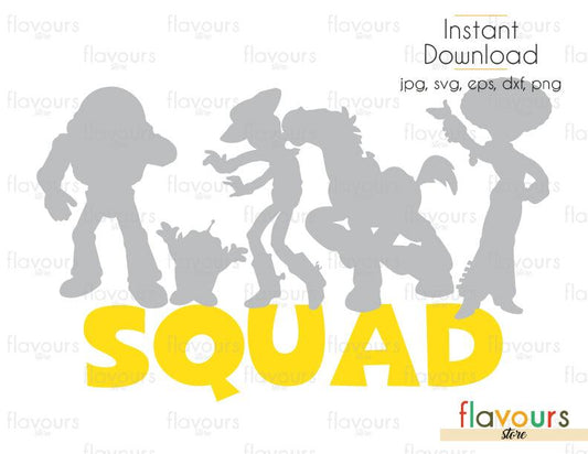 Toy Story Squad - Toy Story - Cuttable Design Files (Svg, Eps, Dxf, Png, Jpg) For Silhouette and Cricut - FlavoursStore