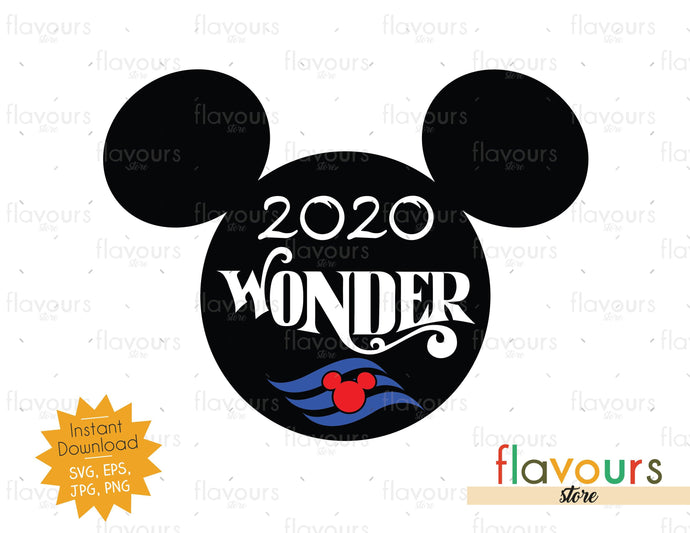 Mickey Disney Wonder - Instant Download - SVG Cut Files - FlavoursStore