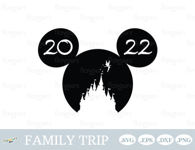 Mickey Disney Castle 2022 - SVG Cut Files - FlavoursStore