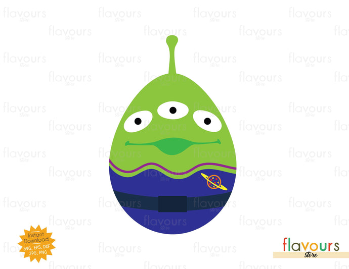 Alien Easter Egg - SVG Cut File - FlavoursStore