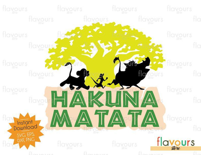 Animal Kingdom Tree - Hakuna Matata - SVG Cut File - FlavoursStore