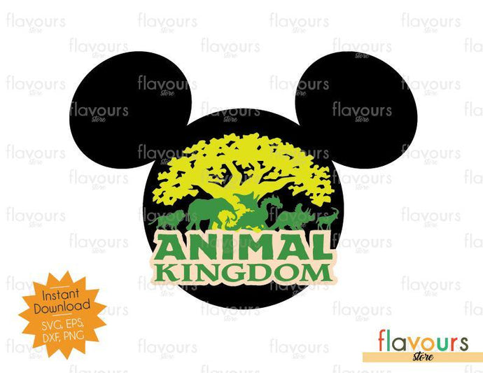 Animal Kingdom Mickey Ears - SVG Cut File - FlavoursStore