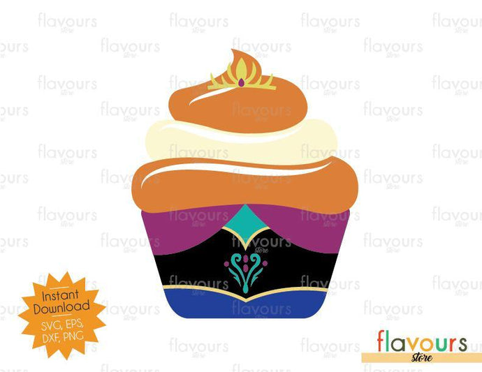 Anna Cupcake - Frozen - SVG Cut File - FlavoursStore