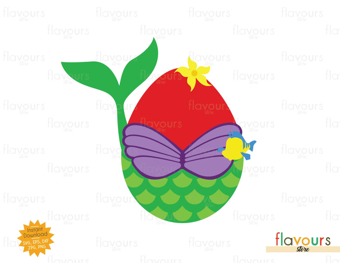 Ariel Easter Egg - SVG Cut File - FlavoursStore