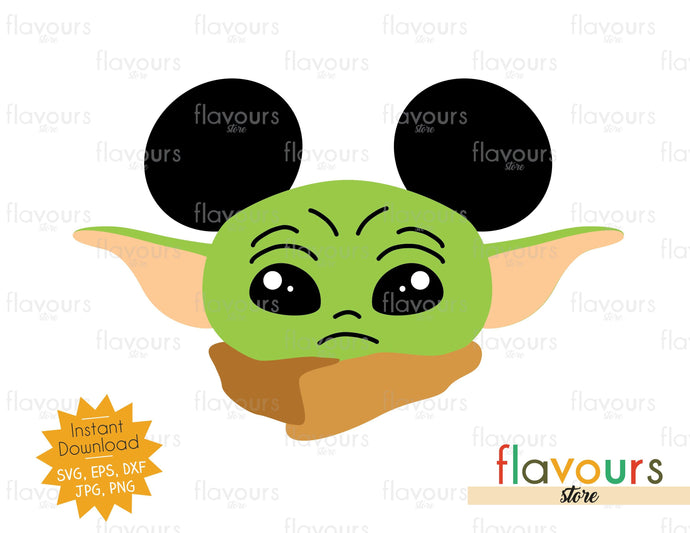 Baby Yoda Ears - Star Wars - Cuttable Design Files - FlavoursStore