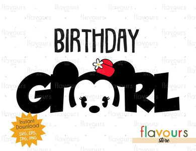 Birthday Girl - Baby Minnie - Instant Download - SVG FILES - FlavoursStore