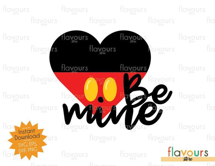 Be Mine Mickey Heart - SVG Cut File - FlavoursStore