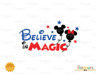 Believe In Magic, 4th July, Independence Day - SVG Cut File - FlavoursStore