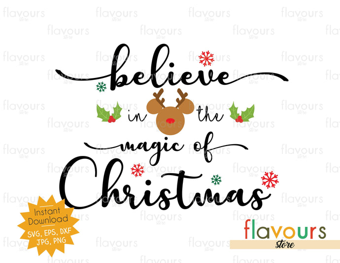 Believe in the Magic of Christmas - SVG Cut File - FlavoursStore