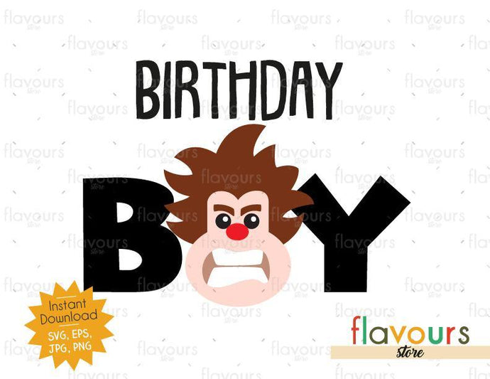 Birthday Boy - Wreck it Ralph - Instant Download - SVG FILES - FlavoursStore