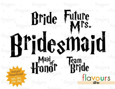 Bride Bundle - Harry Potter - SVG Cut File - FlavoursStore