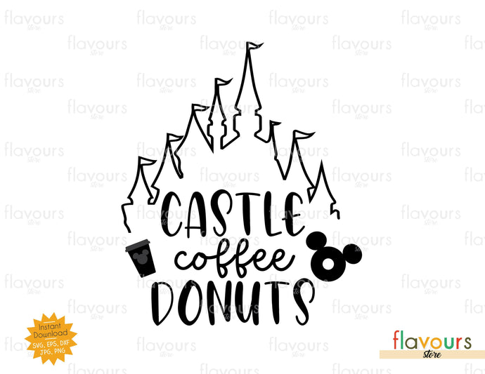 Castle Coffee Donuts - SVG Cut File - FlavoursStore