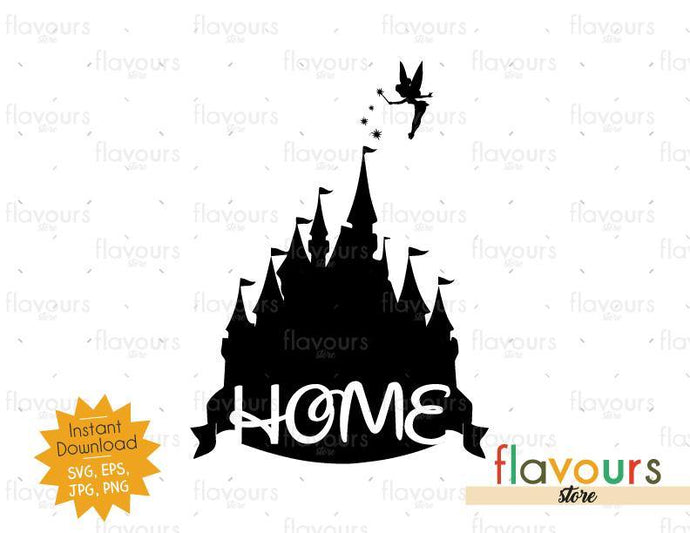 Disney Castle Home - Instant Download - SVG Cut File - FlavoursStore