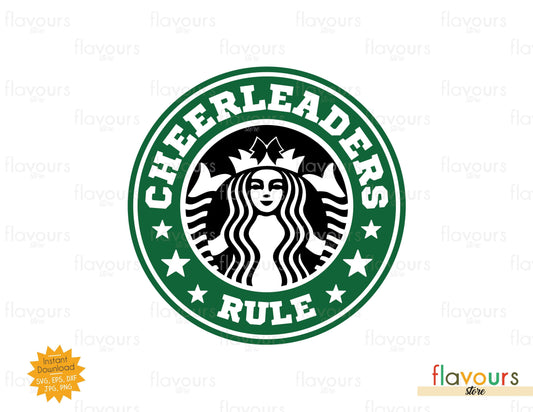 Cheerleaders Rule Svg, Starbucks Ring SVG Cut File- FlavoursStore